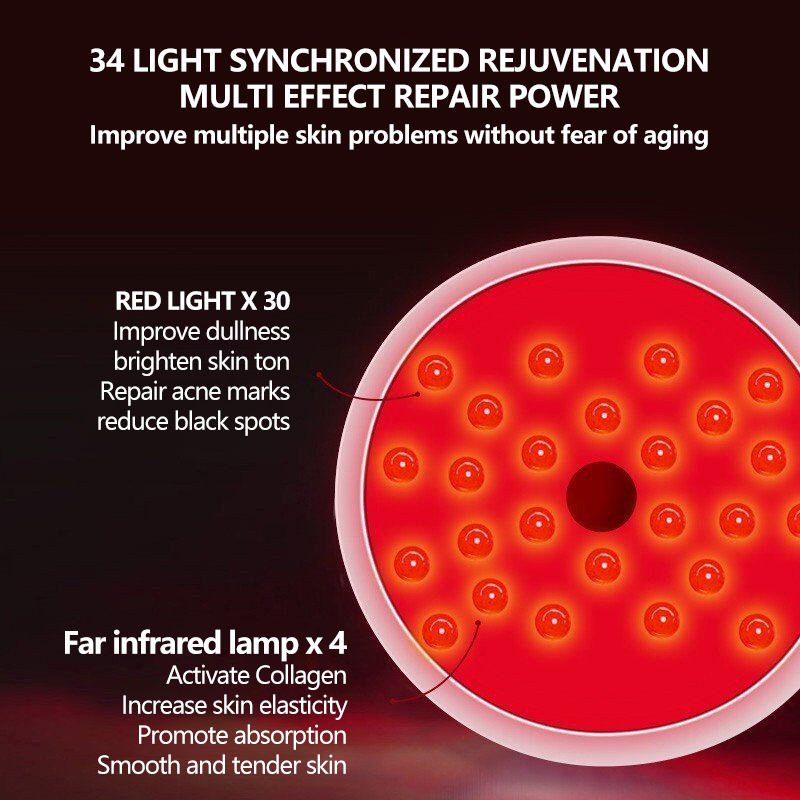 LED Infrared Red Light Therapy Anti Wrinkle Beauty Machine - Image 5
