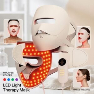 OHO OEM/ODM 4-Color LED Face Mask Wireless Rechargeable 3D Silicone Infrared Therapy Skin Rejuvenation Beauty Personal Care