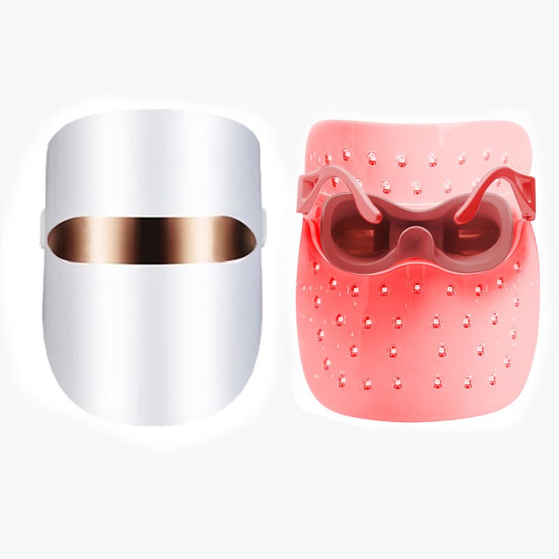 Portable LED Face Mask Wireless 3 Color Light Therapy Mask with Eyeglass Design - Image 2