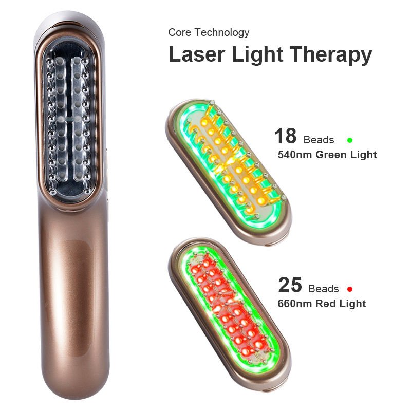 Hand Held Microcurrent Anti Aging Face Lift Device 540nm Green Light for Scalp Oil Control 660nm Red Light for Collagen Boost EU - Image 4