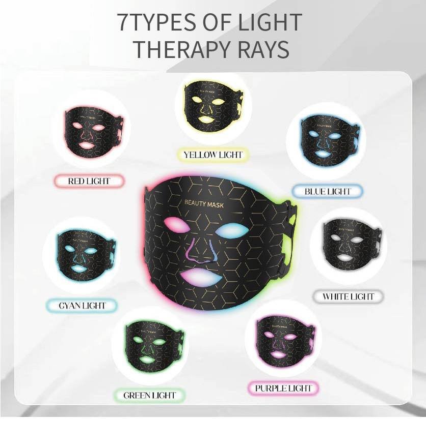OEM LED Face Neck Mask Red Light Photon Therapy Infrared Skin Rejuvenation Anti-Aging - Image 3