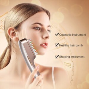 Hand Held Microcurrent Anti Aging Face Lift Device 540nm Green Light for Scalp Oil Control 660nm Red Light for Collagen Boost EU