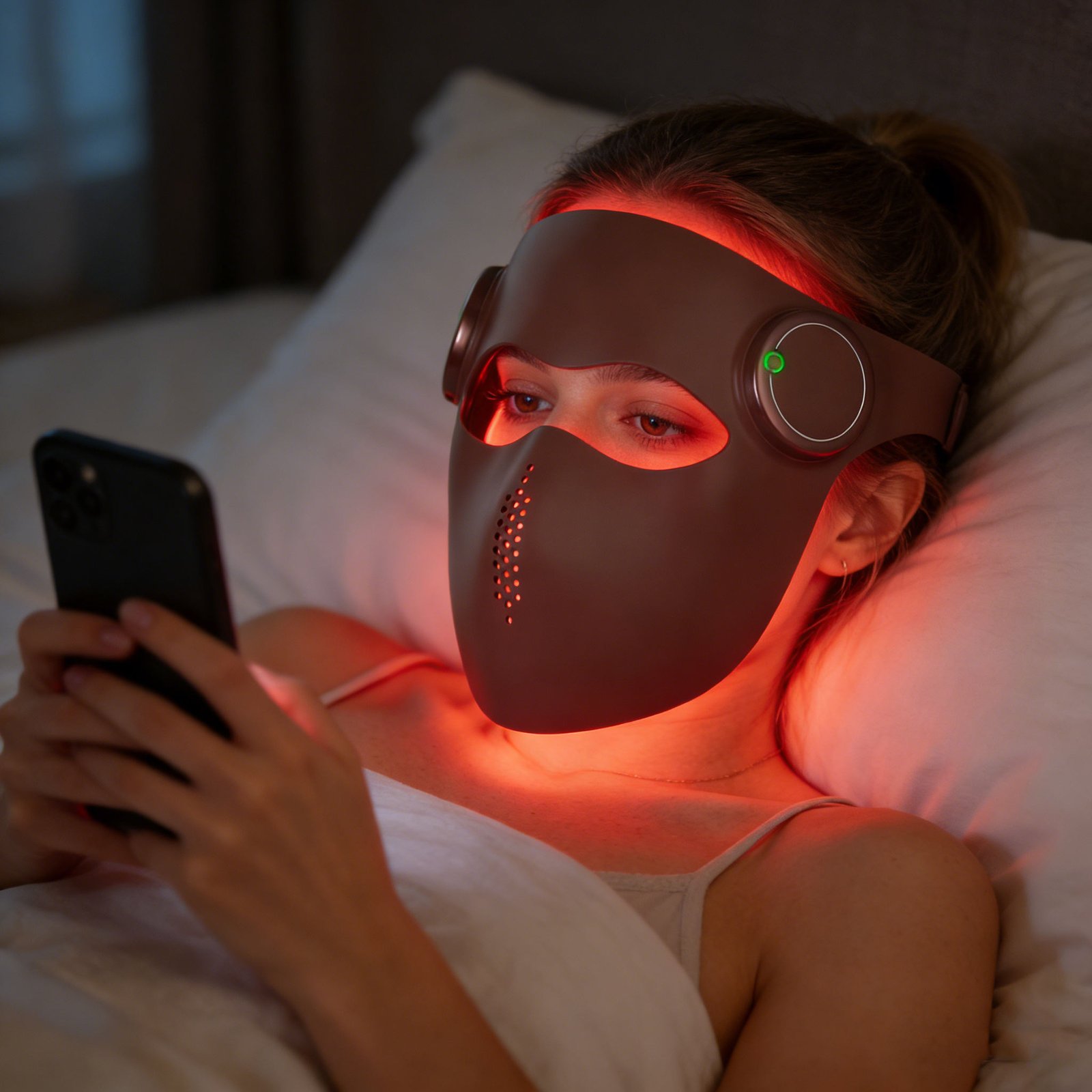 3D Silicone Red Light Therapy Mask 630nm 850nm Wavelengths Wireless & Rechargeable Led Facial Mask - Image 2
